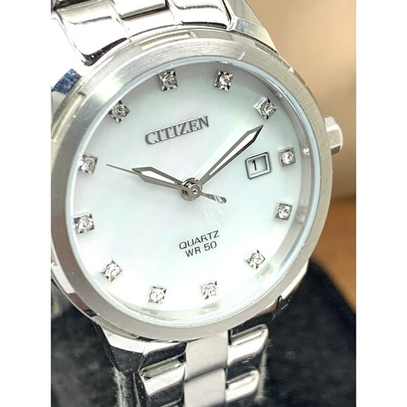 Citizen Women\'s Watch G011-S114276 Quartz Silver Steel 28mm Mother of Pe… main image 7